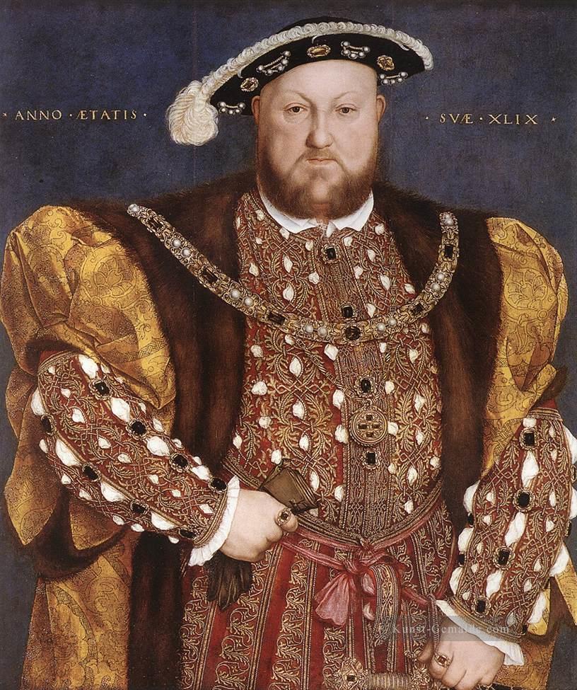 Porträt von Henry VIII Renaissance Hans Holbein der Jüngere Ölgemälde